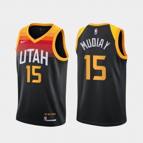 Emmanuel Mudiay Utah Jazz 2020-21 City New Uniform Black Jersey