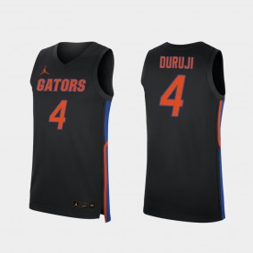 Florida Gators Anthony Duruji #4 Replica College Basketball Florida Gators Black Jersey