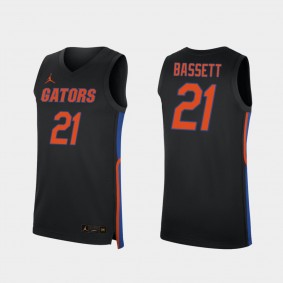 Florida Gators Dontay Bassett #21 Replica College Basketball Florida Gators Black Jersey