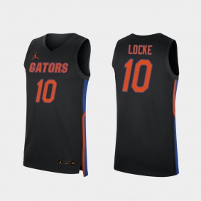 Florida Gators Noah Locke #10 Replica College Basketball Florida Gators Black Jersey