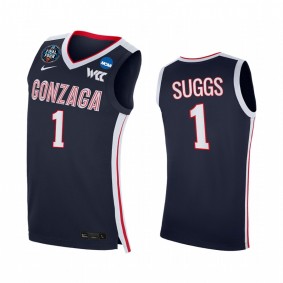 Jalen Suggs Gonzaga Bulldogs 2021 March Madness Final Four WCC Navy Jersey