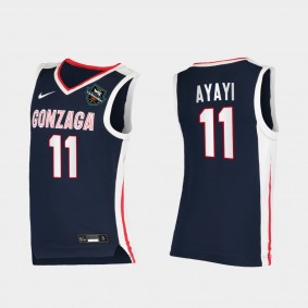 Joel Ayayi Gonzaga Bulldogs 2021 WCC Mens Basketball Conference Tournament Champions Elite Navy Jersey March Madness