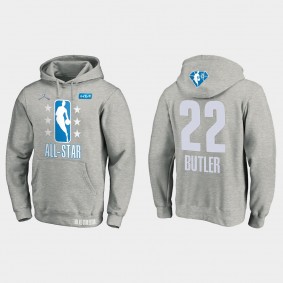 Miami Heat 2022 NBA All-Star Jimmy Butler Gray Hoodie Pullover