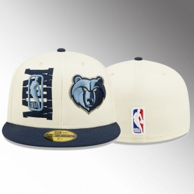 Memphis Grizzlies 2022 NBA Draft Cream Fitted Cap Hat