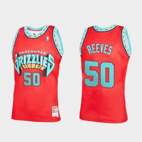 Bryant Reeves Vancouver Grizzlies 2021 Reload 2.0 Throwback Red Jersey