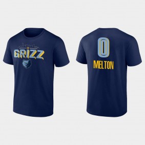 Memphis Grizzlies No. 0 De'Anthony Melton T-shirt Tip-off Navy