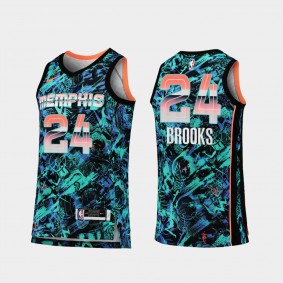 Memphis Grizzlies #24 Dillon Brooks Select Series Jersey Turquoise Dazzle