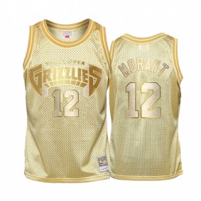 Ja Morant #12 Memphis Grizzlies Golden Midas SM Jersey