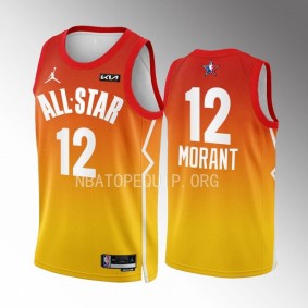 2023 NBA All-Star Ja Morant Memphis Grizzlies Red #12 Jersey Western Conference