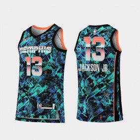 Memphis Grizzlies #13 Jaren Jackson Jr. Select Series Jersey Turquoise Dazzle