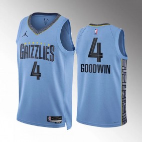 Jordan Goodwin Memphis Grizzlies Blue Statement Edition Unisex Jersey Swingman
