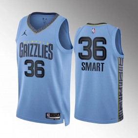 Marcus Smart Memphis Grizzlies #36 Blue Jersey 2022-2023 Statement Edition Swingman
