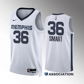 Marcus Smart Memphis Grizzlies #36 White Jersey 2022-2023 Association Edition Swingman