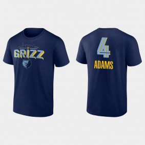 Memphis Grizzlies No. 4 Steven Adams T-shirt Tip-off Navy