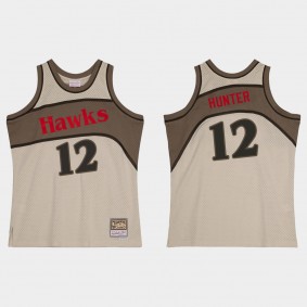 Atlanta Hawks De'Andre Hunter #12 Mitchell & Ness Hardwood Classics Swingman Gray Jersey