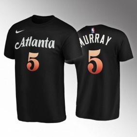 Atlanta Hawks Dejounte Murray City Edition 2022-23 T-Shirt Black