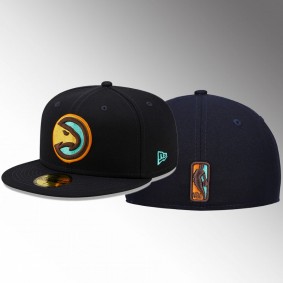 Atlanta Hawks Mint Navy 59FIFTY Fitted Cap Hat