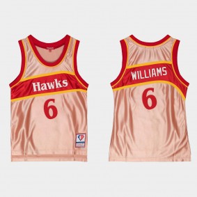 Atlanta Hawks No. 6 Lou Williams 75th Anniversary Rose Gold Jersey