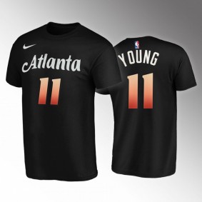 Atlanta Hawks Trae Young City Edition 2022-23 T-Shirt Black