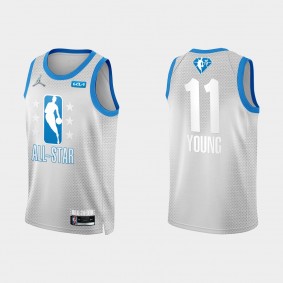Hawks 2022 NBA All-Star #11 Trae Young Gray Jersey