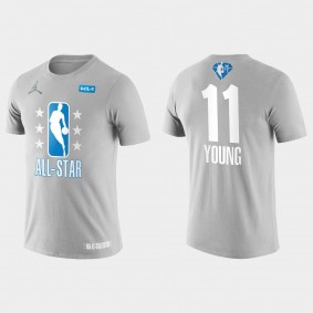 Trae Young #11 Hawks 2022 NBA All-Star Gray T-shirt