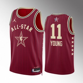 2024 NBA All-Star Game Trae Young Red Swingman Jersey Hawks #11