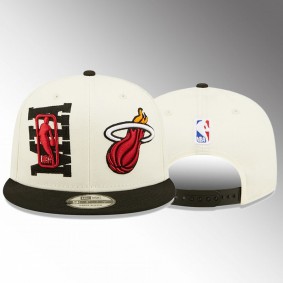 Miami Heat 2022 NBA Draft Cream 9FIFTY Snapback Adjustable Hat