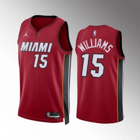 Alondes Williams Miami Heat Red Statement Edition 2023-25 Unisex Jersey Swingman