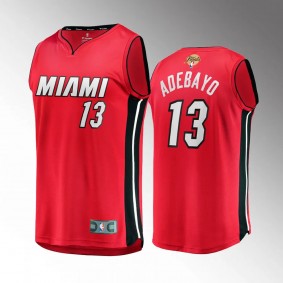 Bam Adebayo Miami Heat 2023 NBA Finals Red #13 Fastbreak Player Jersey Men