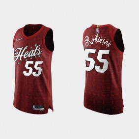 Miami Heat Duncan Robinson #55 2021 NBA 75th Christmas Gift Red Authentic Jersey