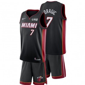 Heat Goran Dragic #7 Black Jersey Shorts Set