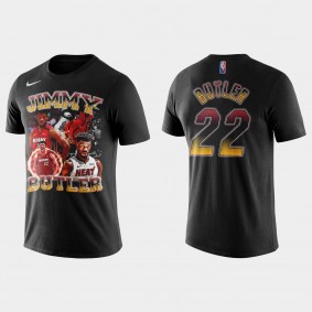 Miami Heat #22 Jimmy Butler Assist Of The Night Black T-shirt