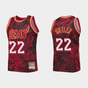 Miami Heat Mitchell & Ness Jimmy Butler 22 #Lunar New Year Red HWC Limited Jersey