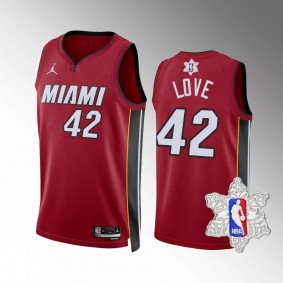 Kevin Love Miami Heat Red NBA Christmas Patch 2023 Unisex Jersey Icon