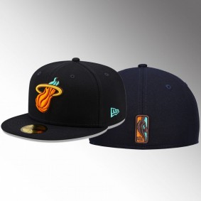 Miami Heat Mint Navy 59FIFTY Fitted Cap Hat