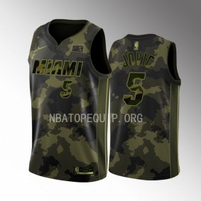 Miami Heat 2023 Salute To Service Nikola Jovic Camo #5 Jersey