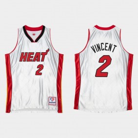 Miami Heat NBA 75th Anniversary #2 Gabe Vincent HWC Limited Platinum Jersey