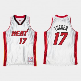 Miami Heat NBA 75th Anniversary #17 P.J. Tucker HWC Limited Platinum Jersey