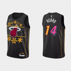 Miami Heat Tyler Herro #14 Black NBA 75th 2021 Christmas Gift Jersey for men