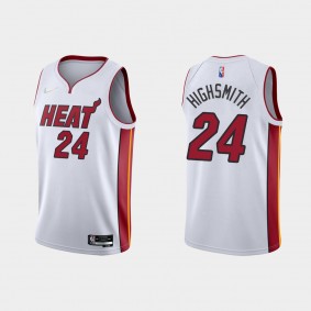 Miami Heat #24 Haywood Highsmith NBA 75th Anniversary Association White Jersey