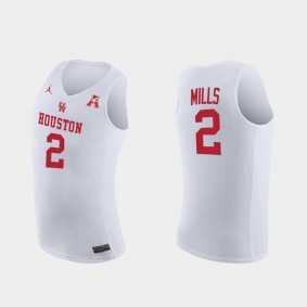 Caleb Mills Houston Cougars Home 2021 March Madness White Jersey