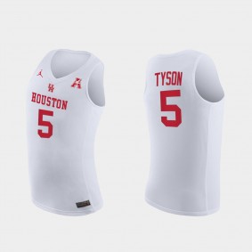 Cameron Tyson Houston Cougars Home 2021 March Madness White Jersey