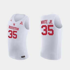 Fabian White Jr. Houston Cougars Home 2021 March Madness White Jersey