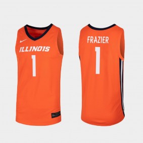 Trent Frazier Illinois Fighting Illini Replica College Basketball Orange Jersey Illinois Fighting Illini