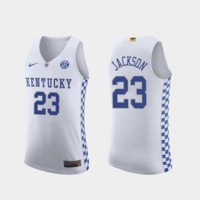 Isaiah Jackson Kentucky Wildcats #23 White 2021 NBA Top Draft Jersey