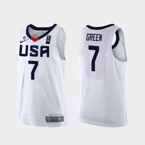 Team USA Jalen Green 2019 FIBA U19 Baketball World Cup Men's White Jersey
