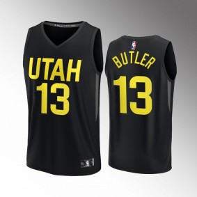 Utah Jazz #13 Jared Butler Statement Edition Jersey 2022-23 Fast Break Player Black