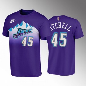 Utah Jazz #45 Donovan Mitchell Purple Classic Edition T-Shirt 2022-23