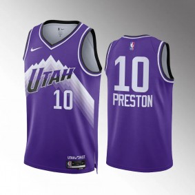 Jason Preston Utah Jazz Purple City Edition 2023-24 Men Jersey Swingman