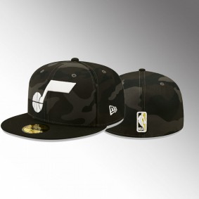 Utah Jazz Lifestyle Camo Hat 59FIFTY Fitted Cap